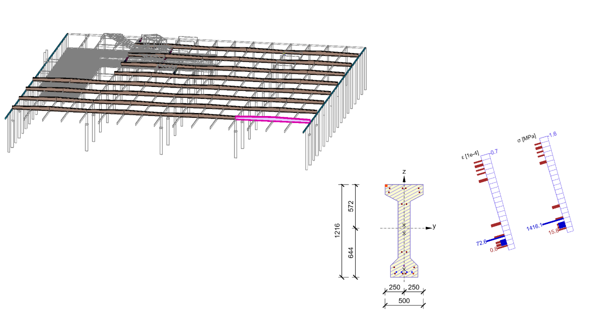 AxisVM BIM link for structural concrete beam design (EN) IDEA StatiCa